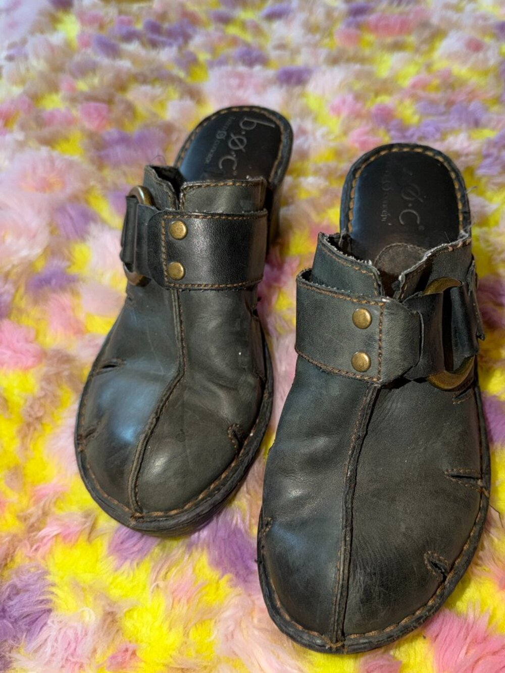 Leather B.O.C Clogs